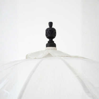 Parasol Flavie Bois/Coton Écru/Noir J-Line