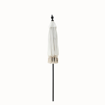 Parasol Flavie Bois/Coton Écru/Noir J-Line