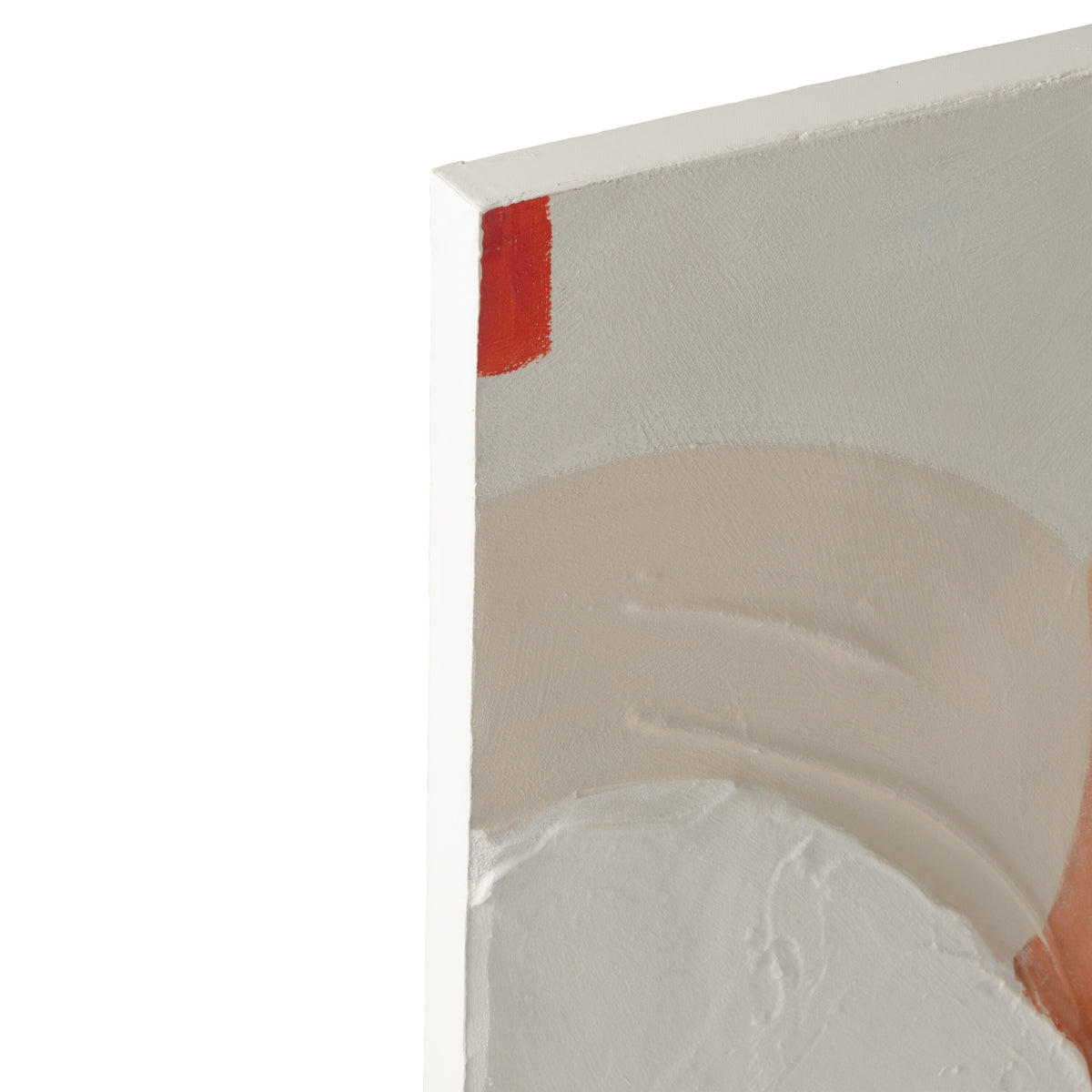 Tableau Circkles Acrylique Orange foncé/Blanc cassé J-Line