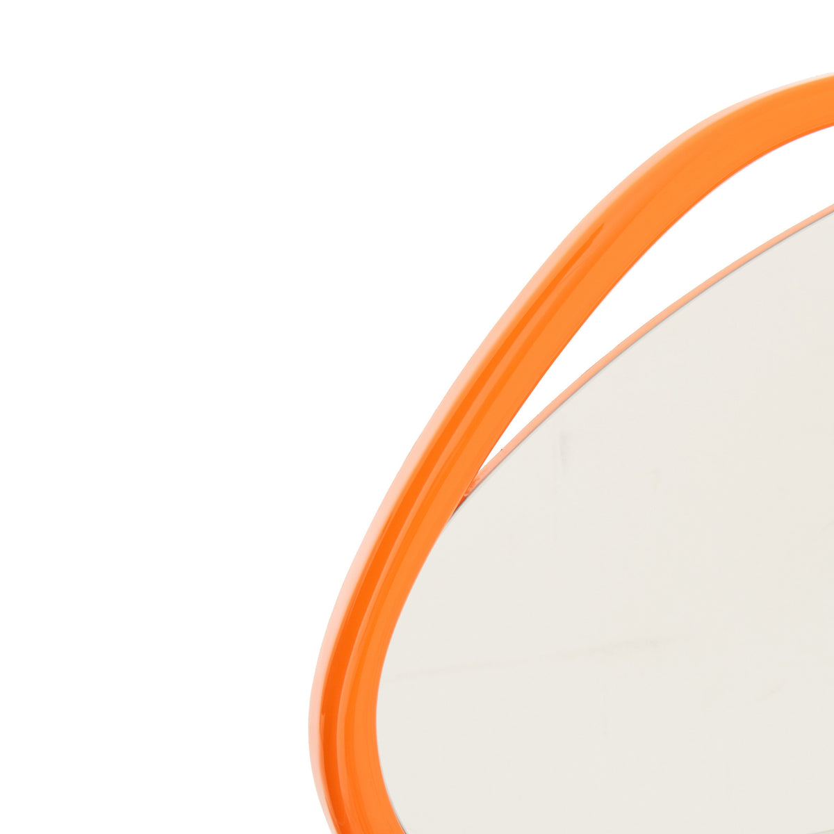 Miroir mural irrégulier MDF/peinture orange J-Line