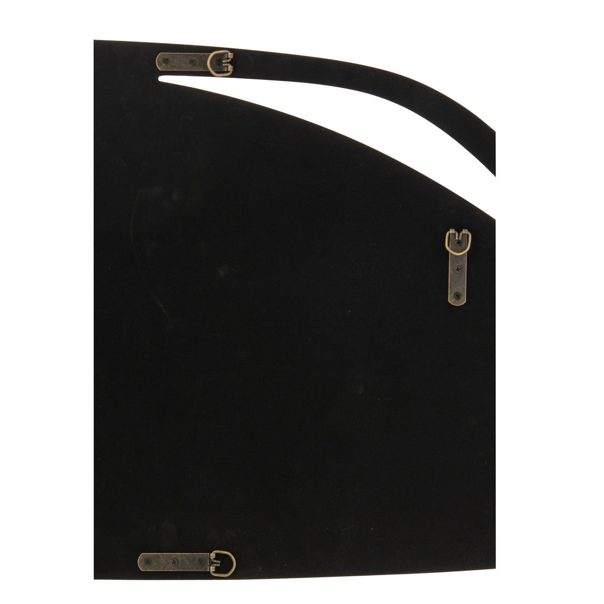 Miroir mural irrégulier MDF/peinture orange J-Line