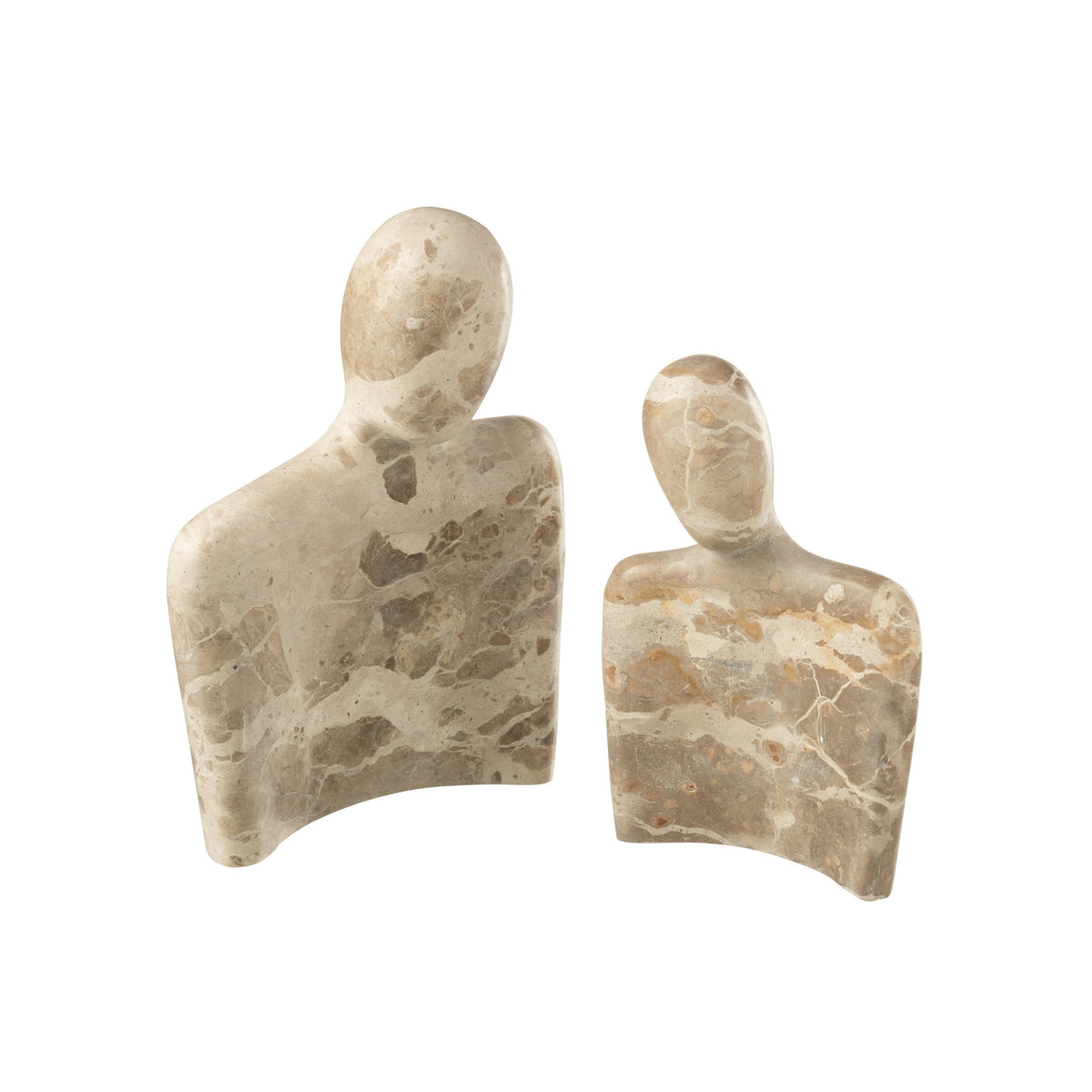 Paire de coussins Câlins Marbre Beige J-Line