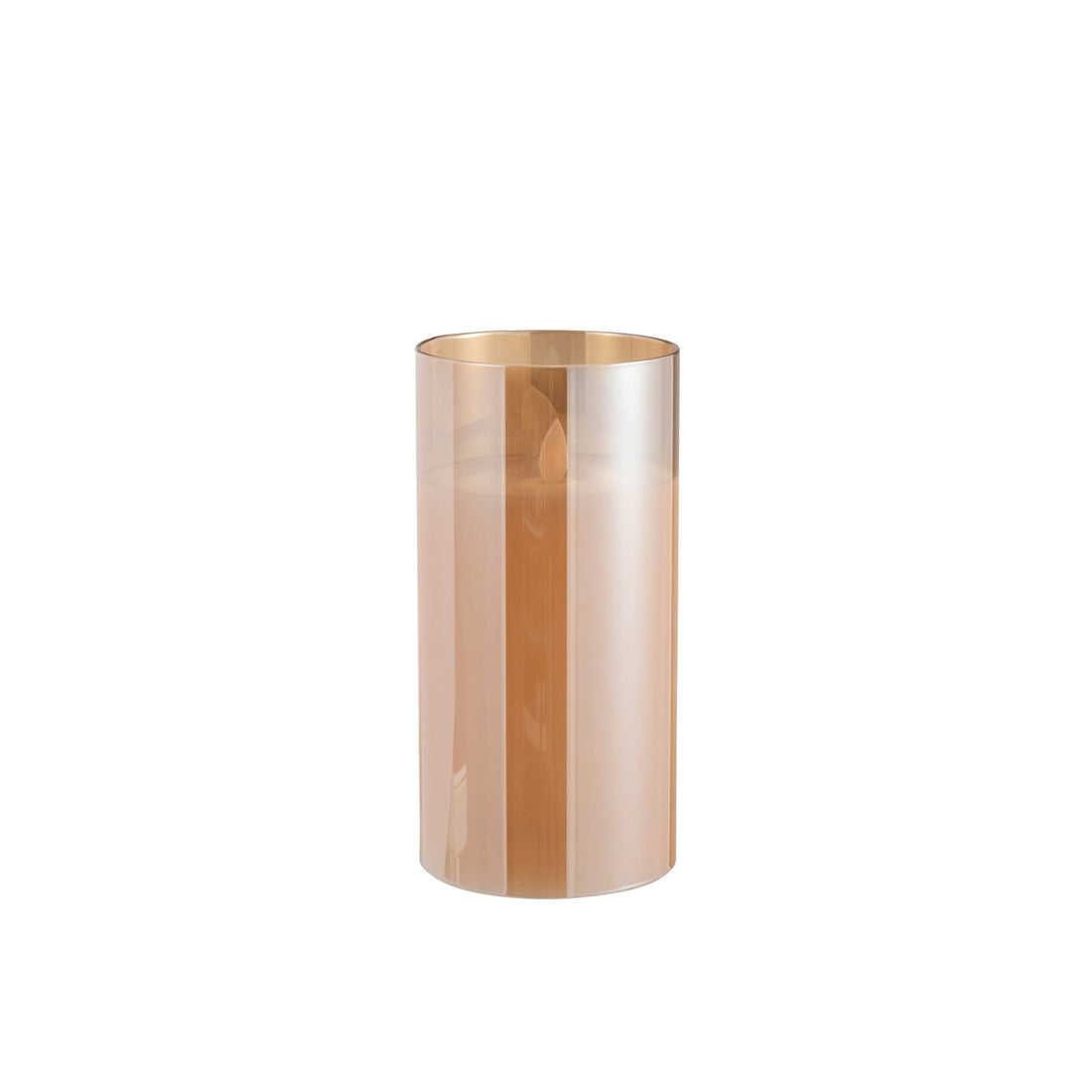 Lampe LED Verre Scintillant Doré Moyen