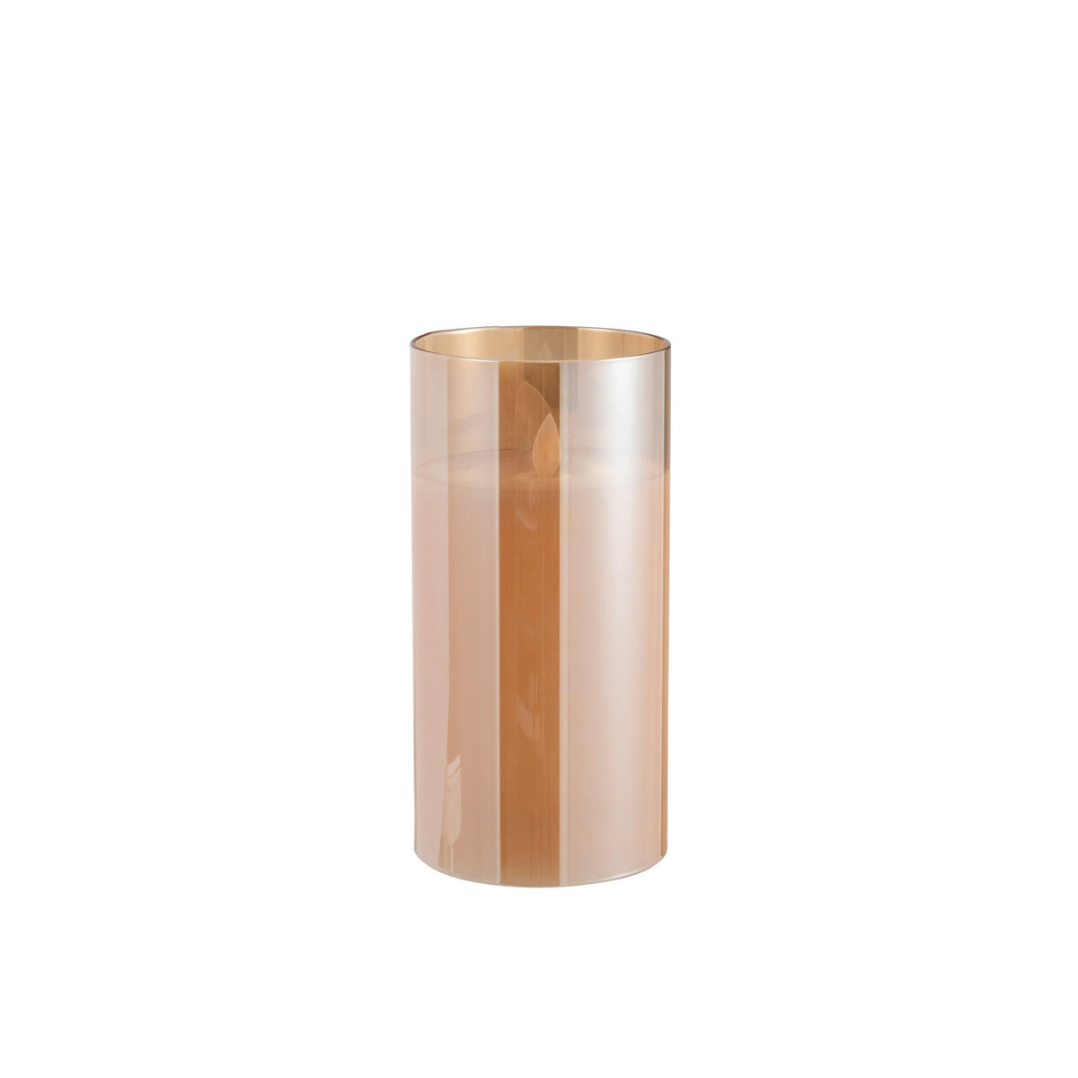 Lampe LED Verre Scintillant Doré Moyen