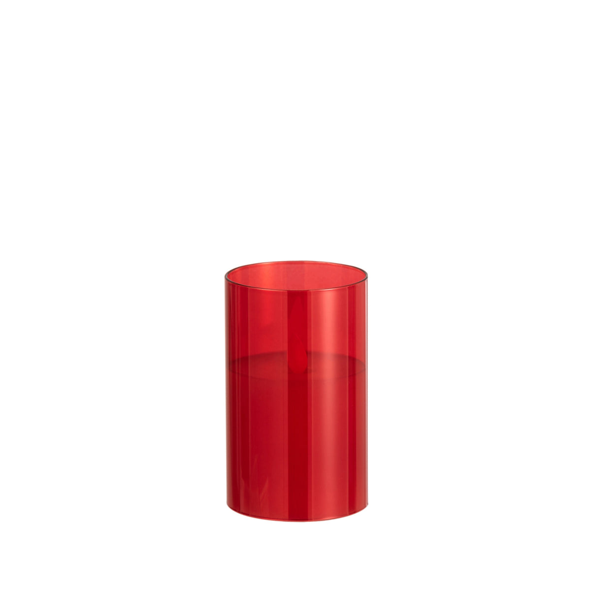Lampe LED Verre Scintillant Rouge Petite