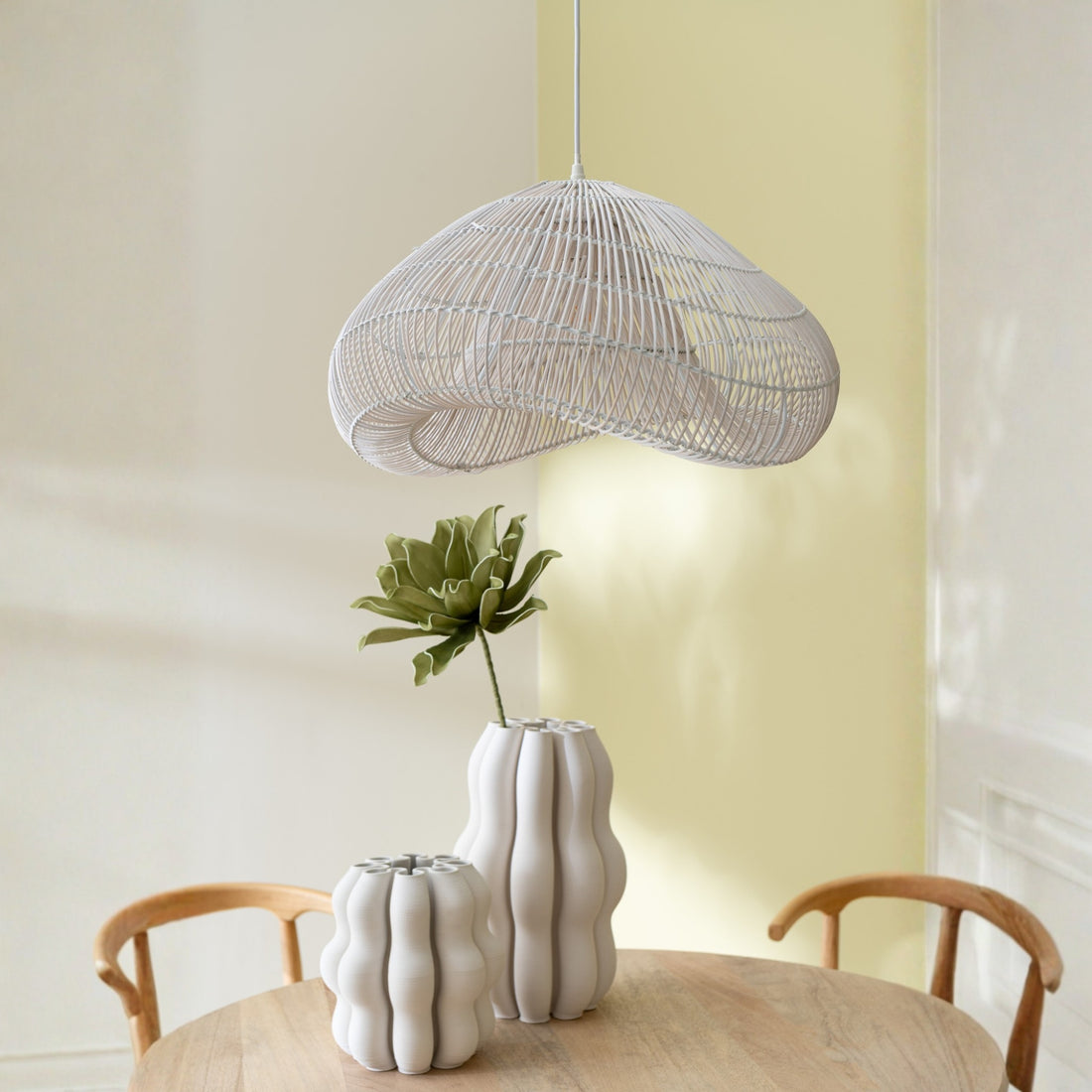 Vase Naos Céramique Beige Large Diam23cmxH40cm J-Line