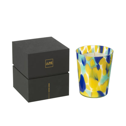 Bougie parfumée Noa Bleue/Jaune Moyenne - 68heures