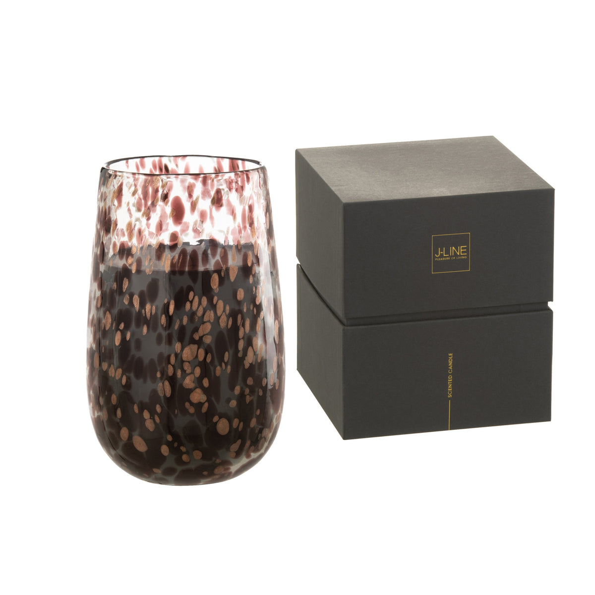 Bougie parfumée Mia Noir/Mix Verre Large 230 heures J-Line