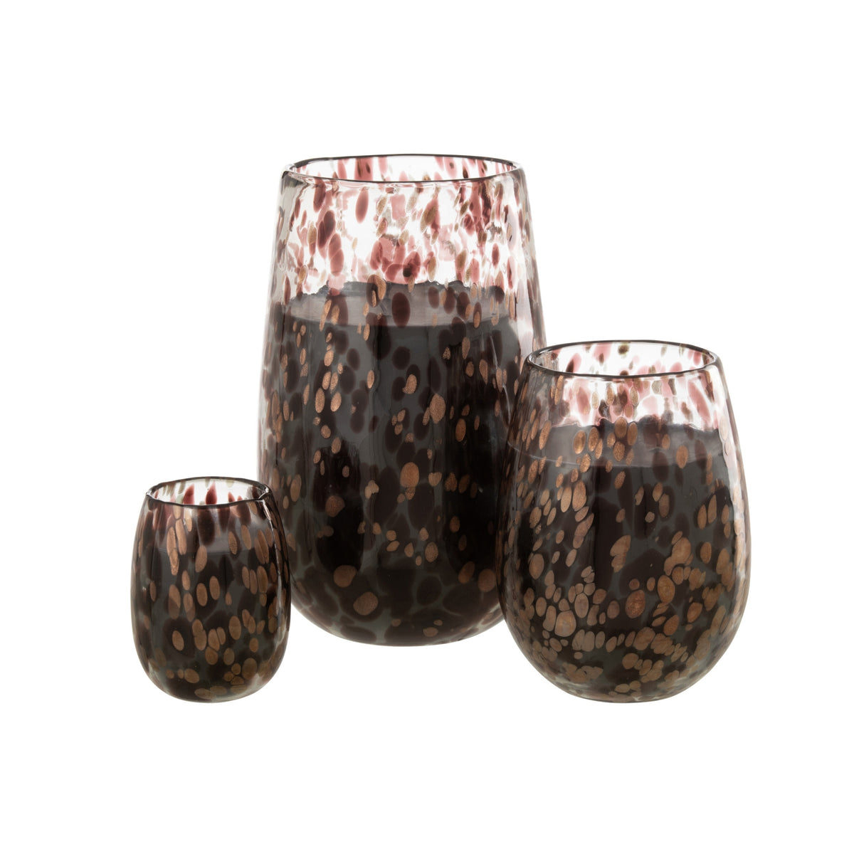 Bougie parfumée Mia Noir/Mix Verre Large 230 heures J-Line