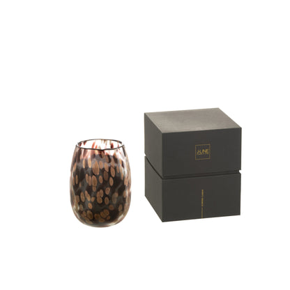 Bougie parfumée Mia Noir/Mix Verre Petit 90heures J-Line