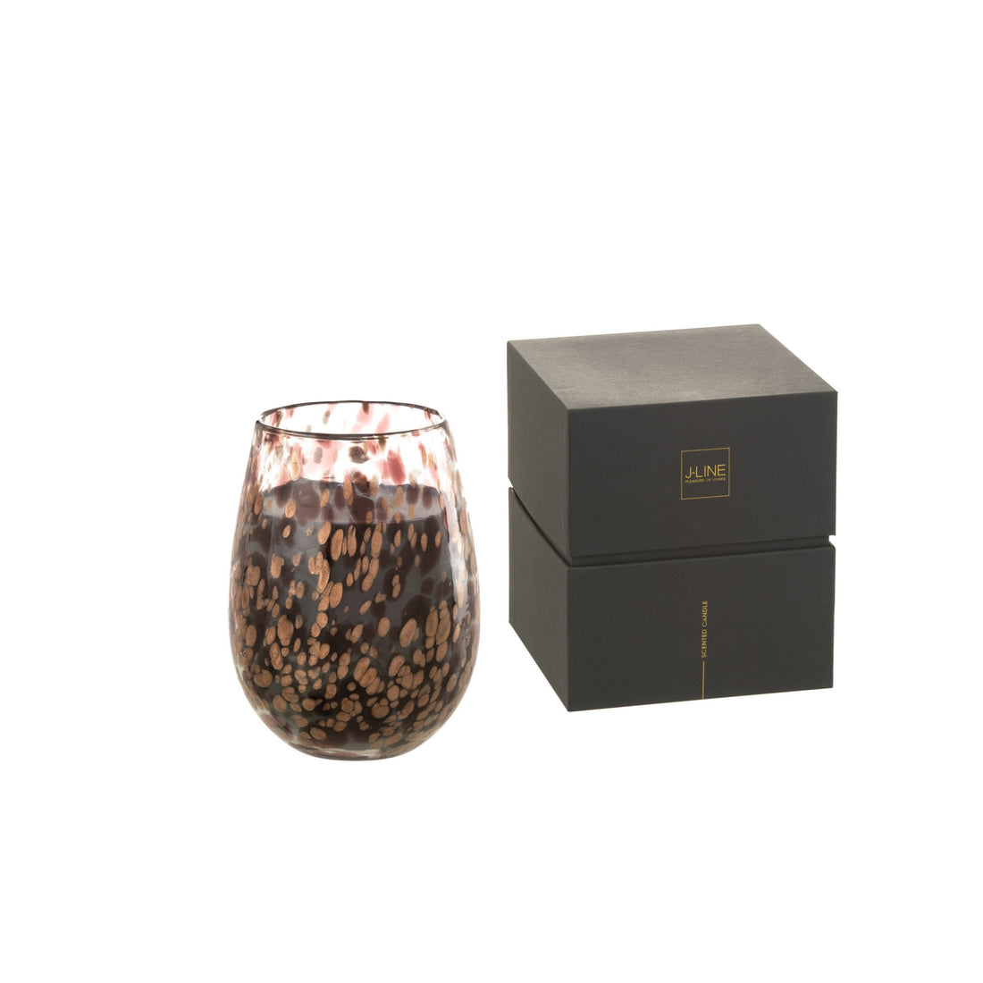 Bougie parfumée Mia Noir/Mix Verre Moyen 120 heures J-Line