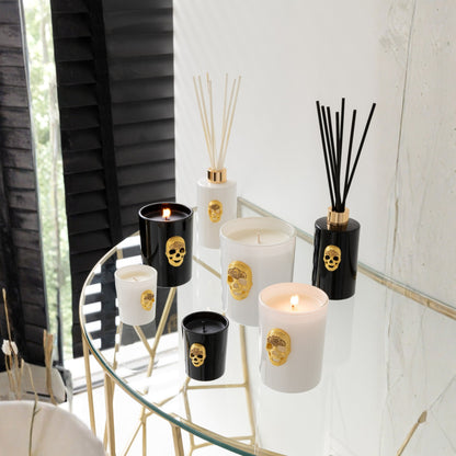 Bougie parfumée Tête de mort Nuit Noire Large 65 heures