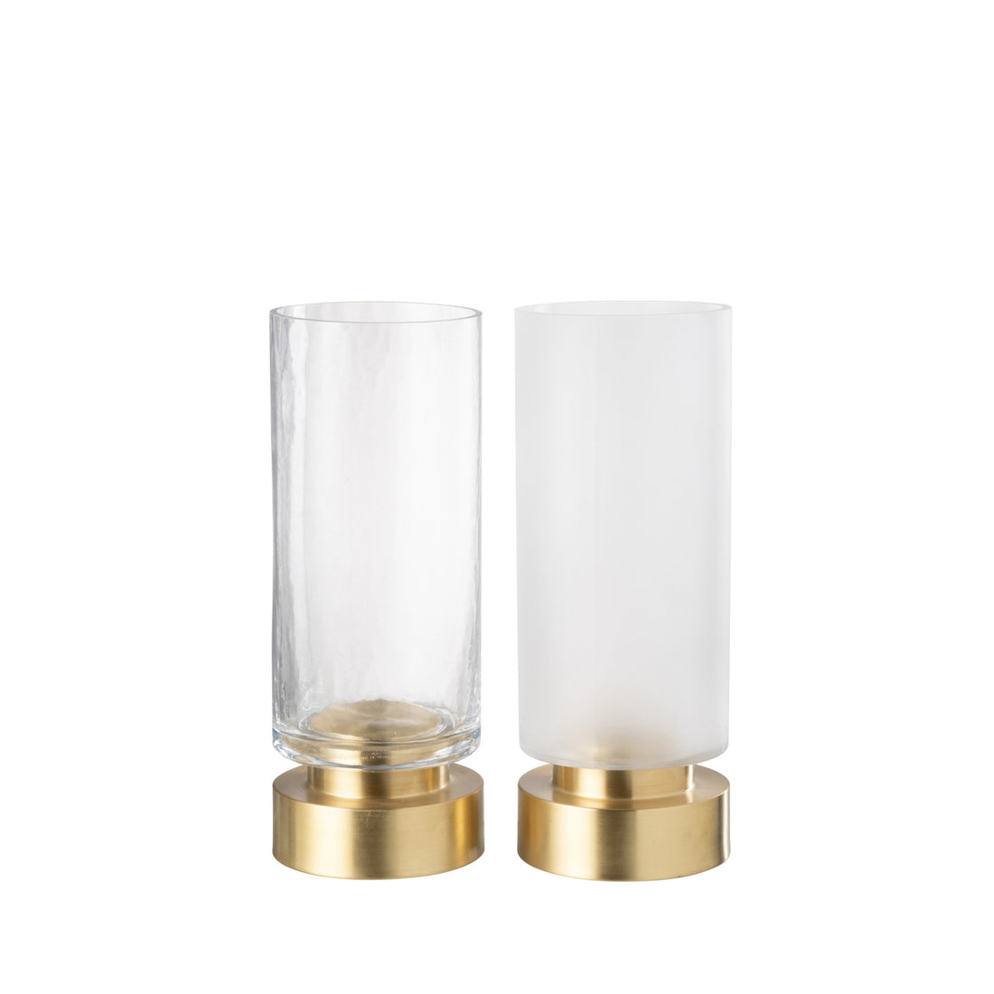 Bougeoir Pia Demi-doré Moyen Lot de 2