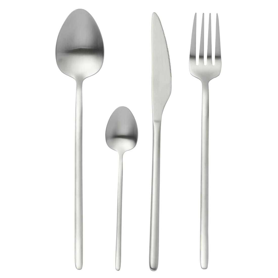 Set de couverts Box C 24 Pièces Acier Inoxydable Argent Mat J-Line