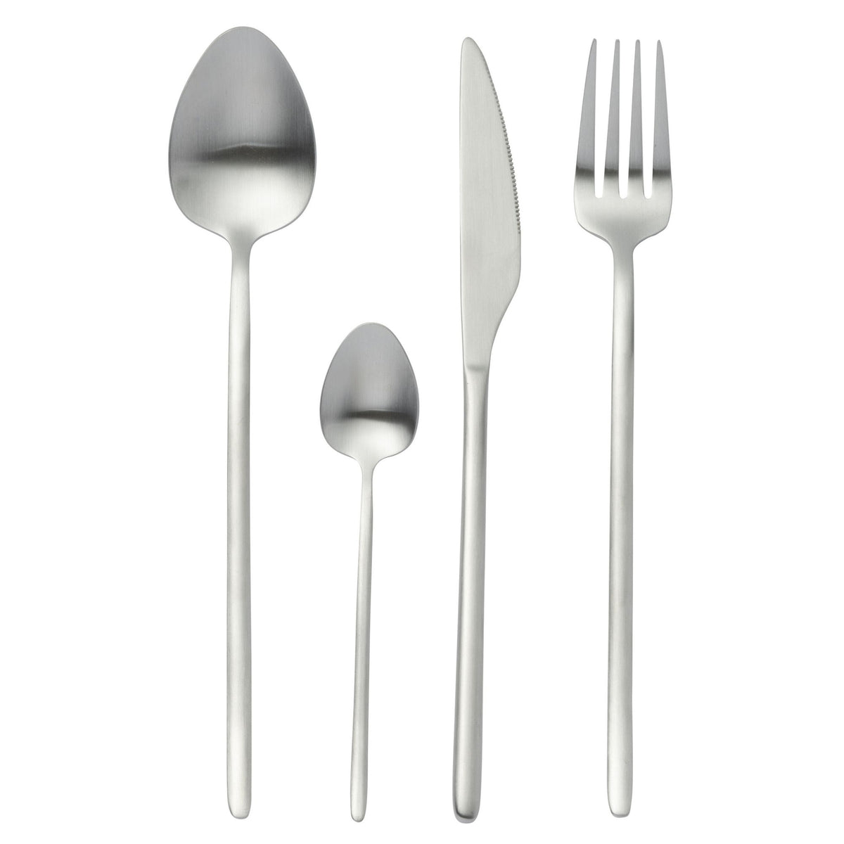 Set de couverts Box C 24 Pièces Acier Inoxydable Argent Mat J-Line