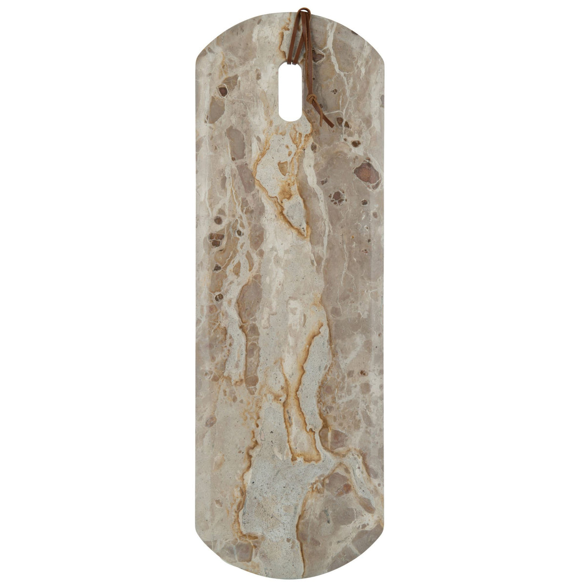 Planche rectangulaire marbre beige grande - 60x20x2cm