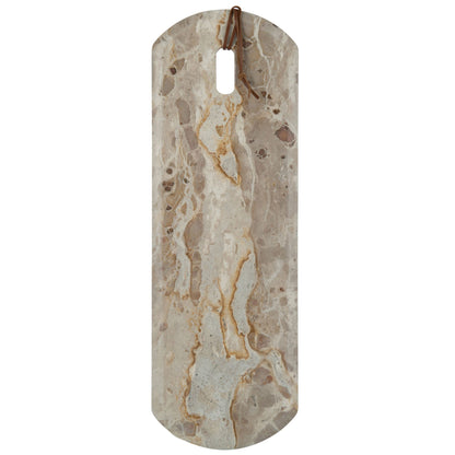 Planche rectangulaire marbre beige grande - 60x20x2cm