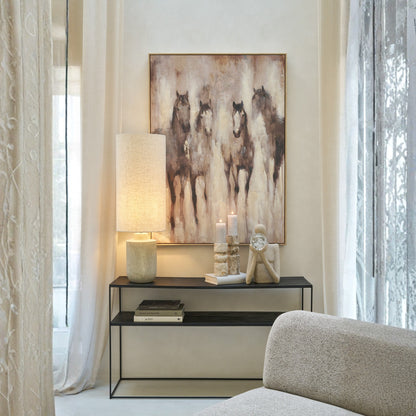 Bougeoir Marbre Beige Large J-Line