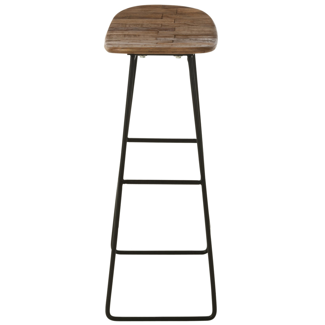 Chaise Rectangulaire en Teck Recyclé Naturel Large
