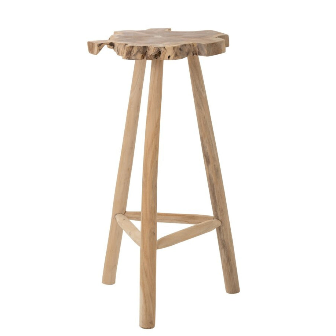 Table de bar en bois de teck naturel J-Line