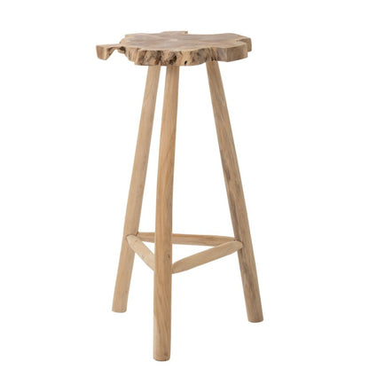 Table de bar en bois de teck naturel J-Line