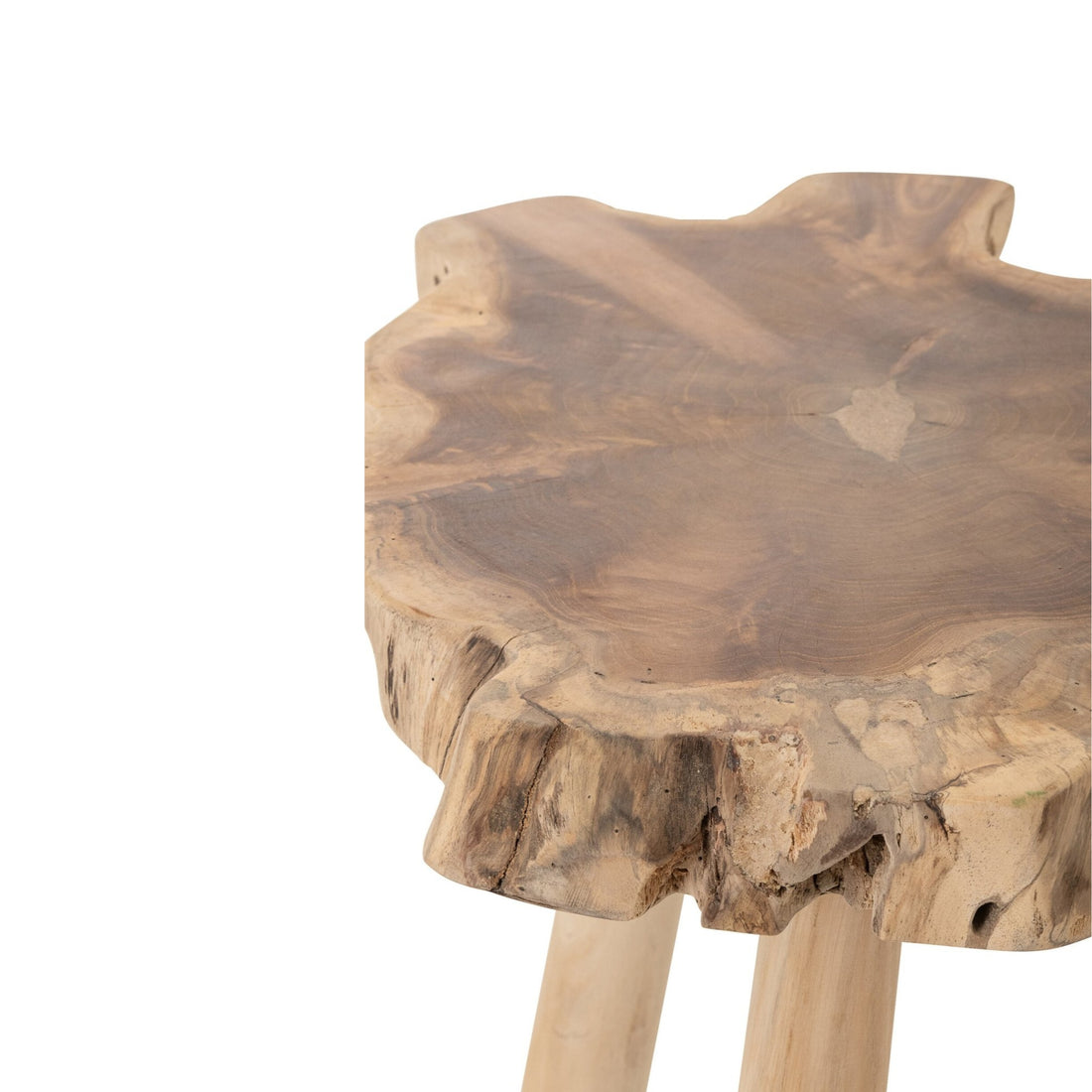 Table de bar en bois de teck naturel J-Line