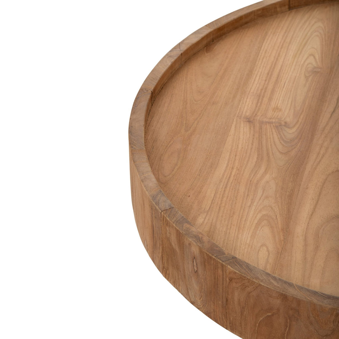 Table basse ronde en teck naturel J-Line