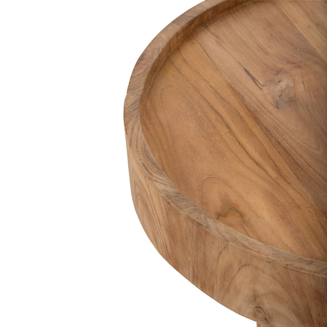 Table basse ronde en teck naturel J-Line