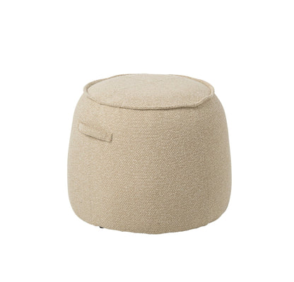 Pouf Alex Contreplaqué/Tissu Écru J-Line