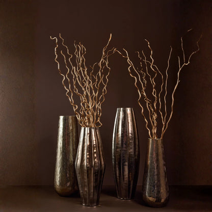 Vase en aluminium doré large J-Line