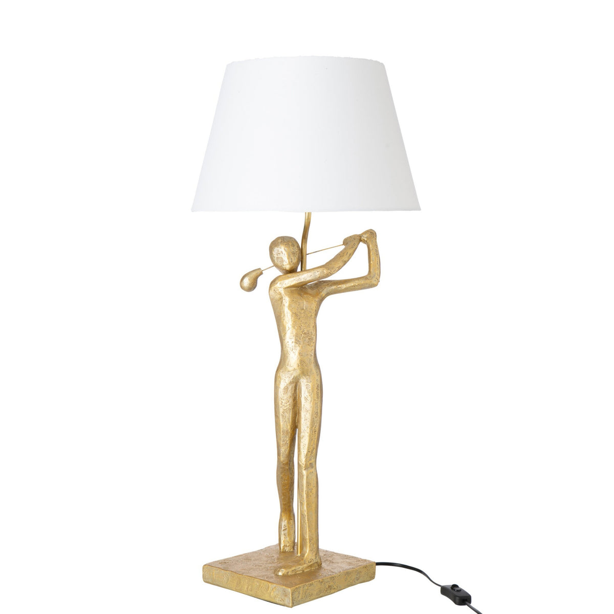 Lampe de table Golfer Résine Or J-Line