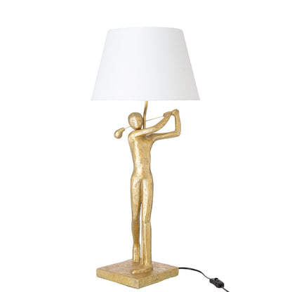 Lampe de table Golfer Résine Or J-Line