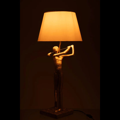 Lampe de table Golfer Résine Or J-Line
