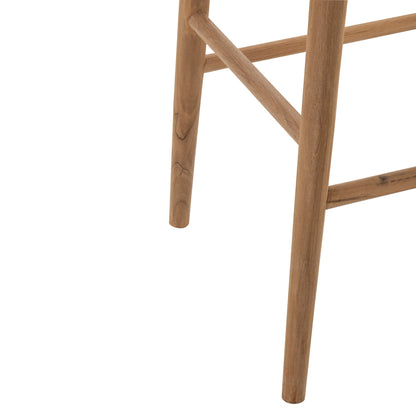 Tabouret de bar en teck naturel J-Line