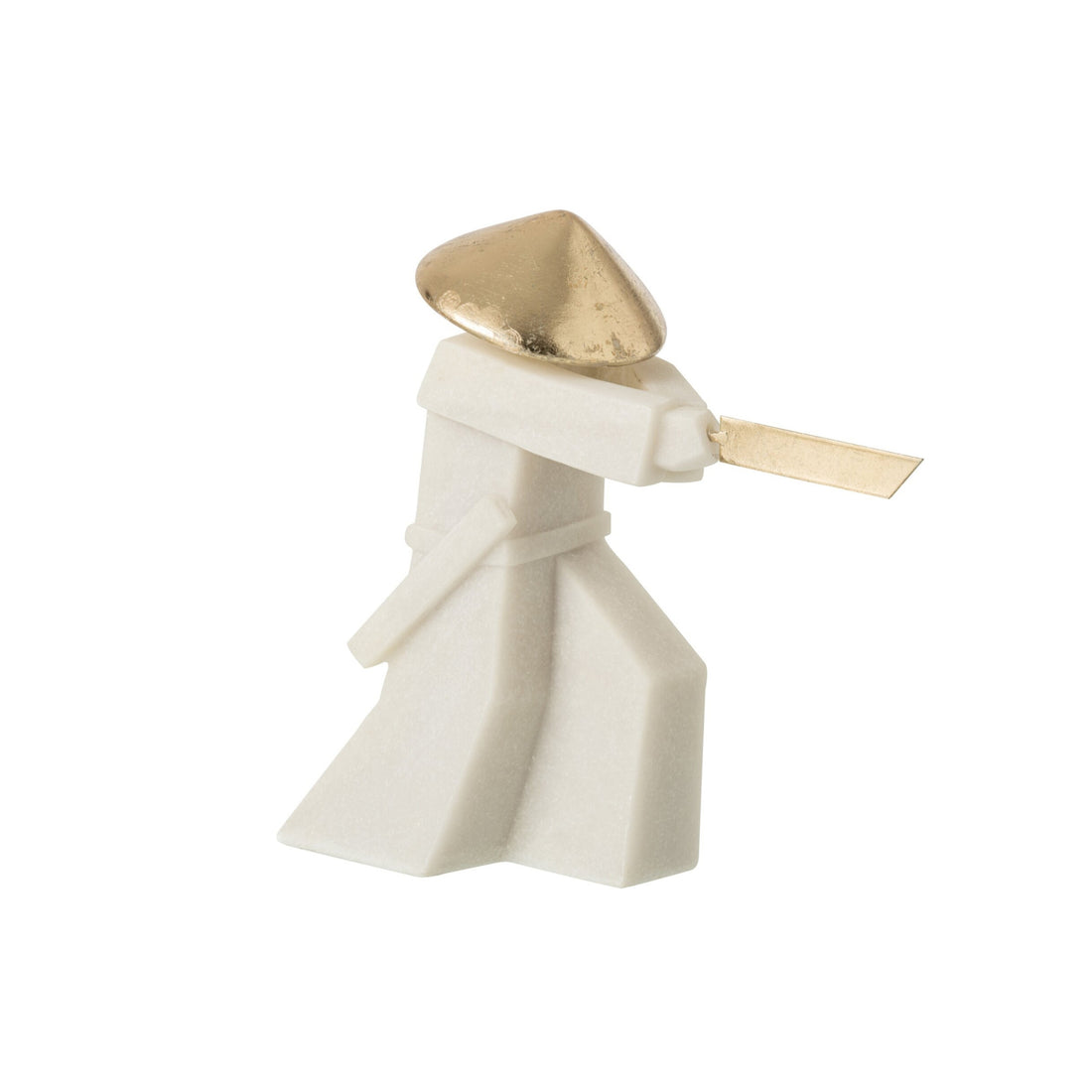 Figurine Sports de combat Résine Blanc/Or J-Line
