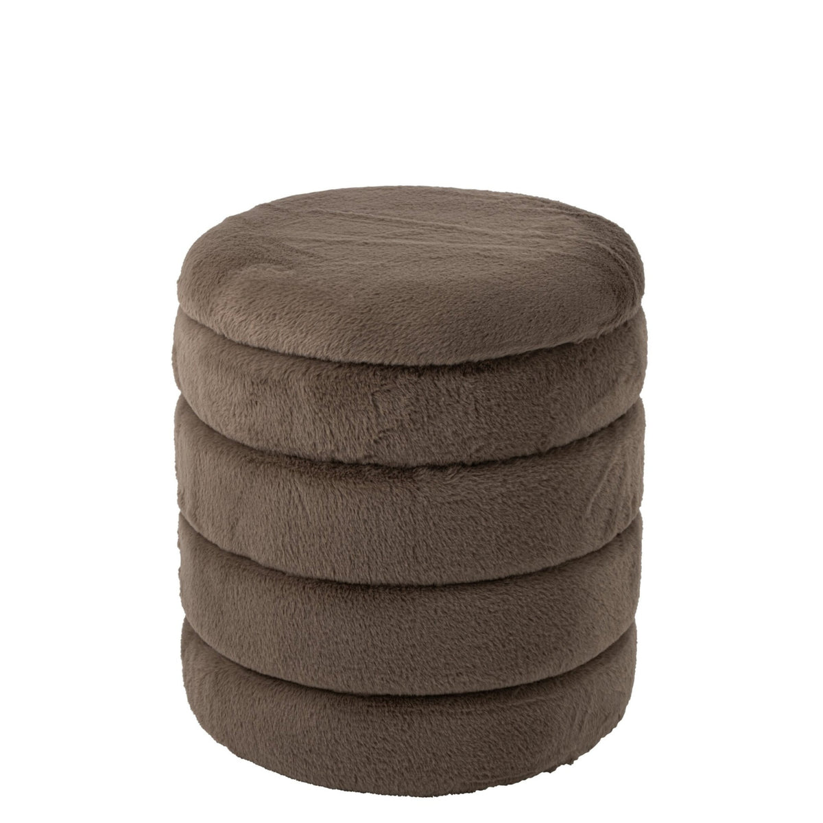 Pouf + Couvercle Mdf Taupe J-Line