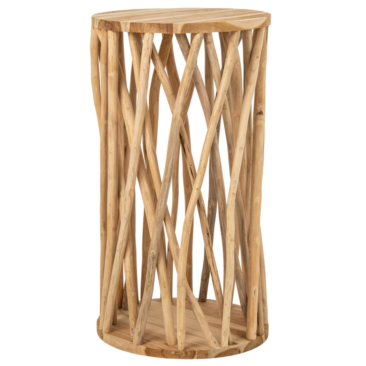 Table basse Branches Rondes Bois de Teck Naturel J-Line