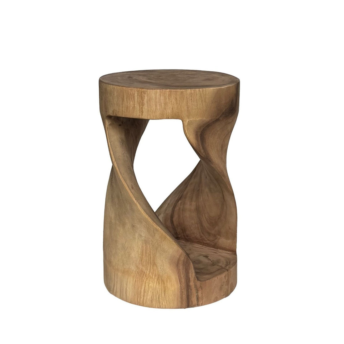 Tabouret en bois de suar naturel 45 cm Livingfurn