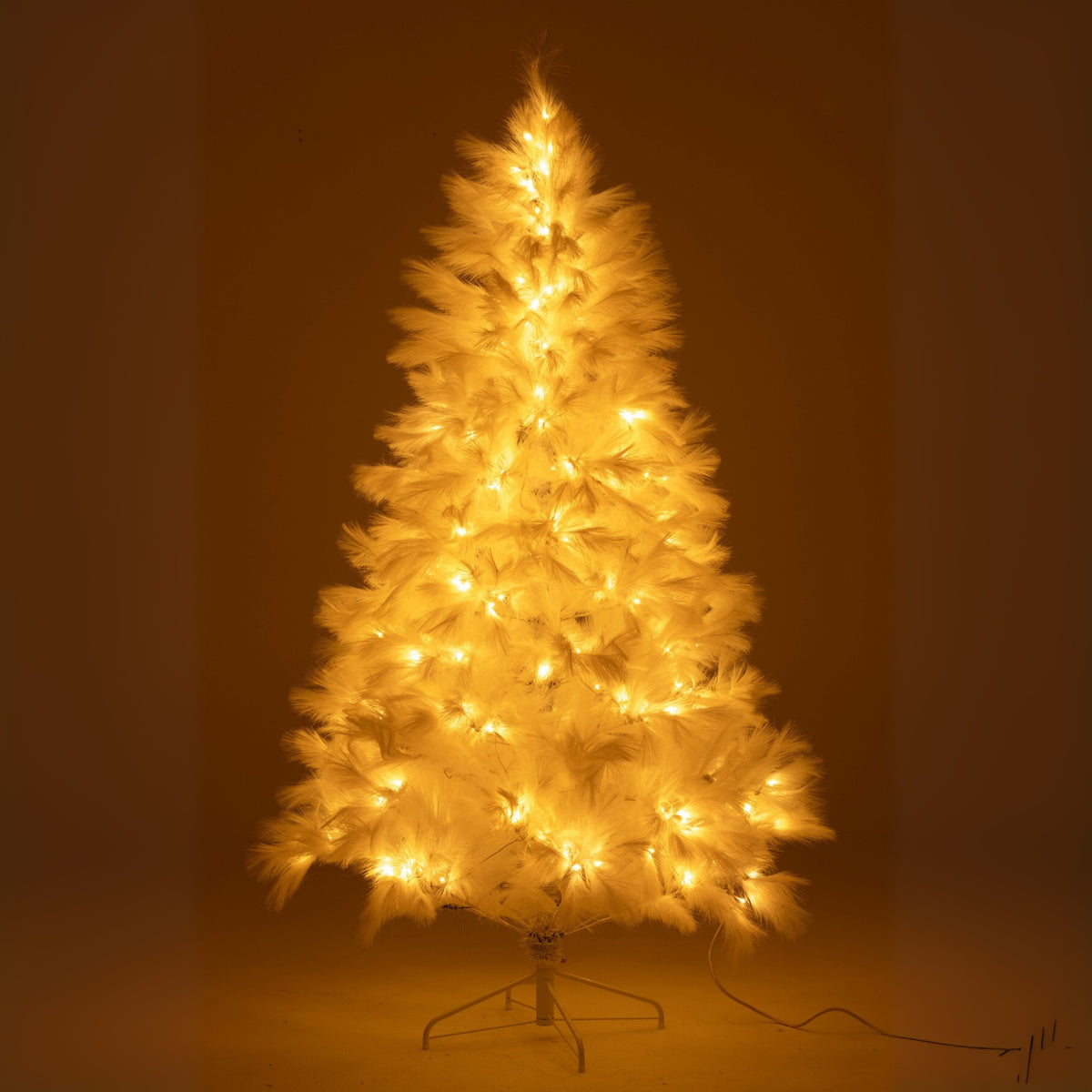Sapin de Noël 400 LED Pampa Métal Blanc H210cm J-Line