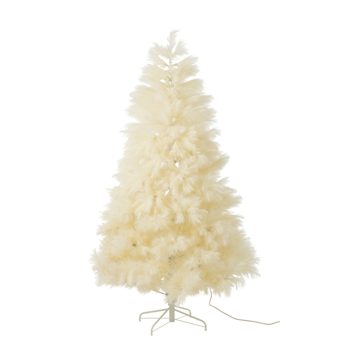 Sapin de Noël 400 LED Pampa Métal Écru H210cm J-Line