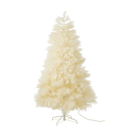 Sapin de Noël 400 LED Pampa Métal Écru H210cm J-Line