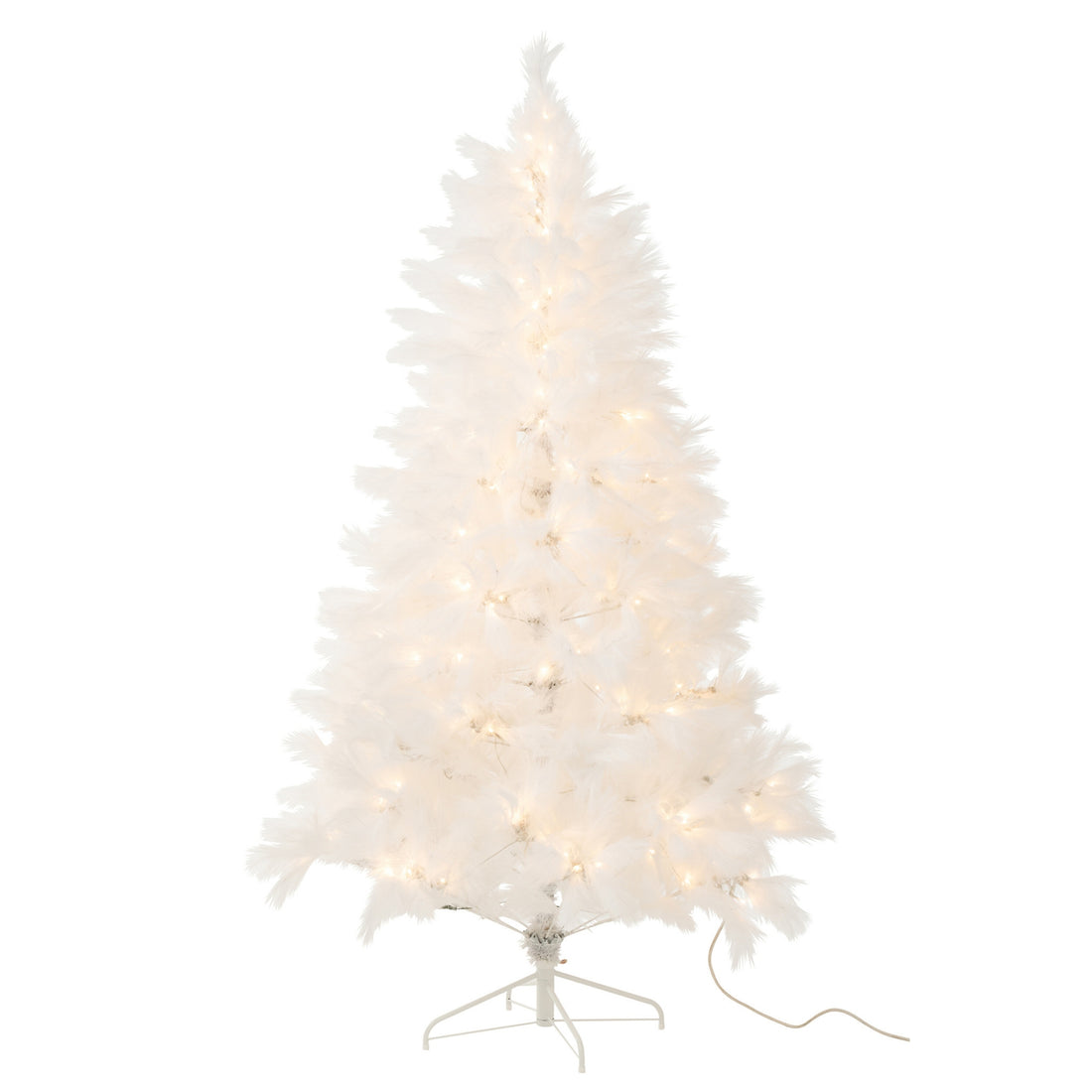 Sapin de Noël 400 LED Pampa Métal Blanc H210cm J-Line
