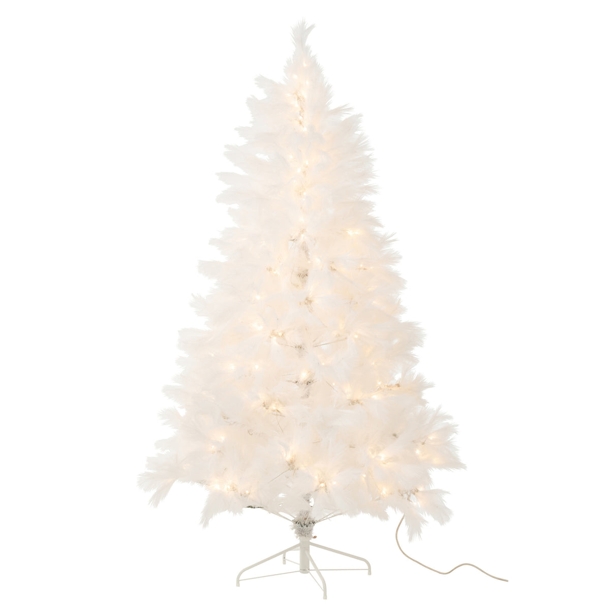 Sapin de Noël 400 LED Pampa Métal Blanc H210cm J-Line