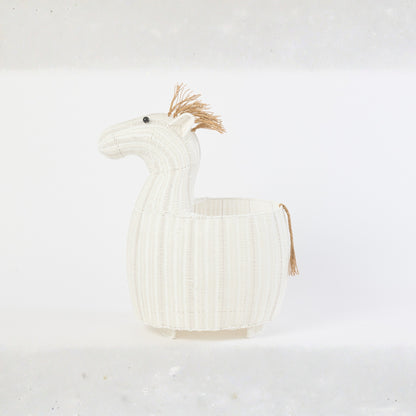 Panier Cheval Plastique Blanc J-Line