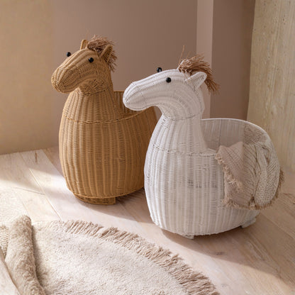 Panier Cheval Plastique Blanc J-Line
