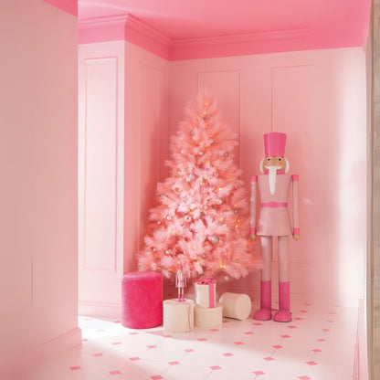 Sapin de Noël Artificiel PVC Rose Large H210cm J-Line