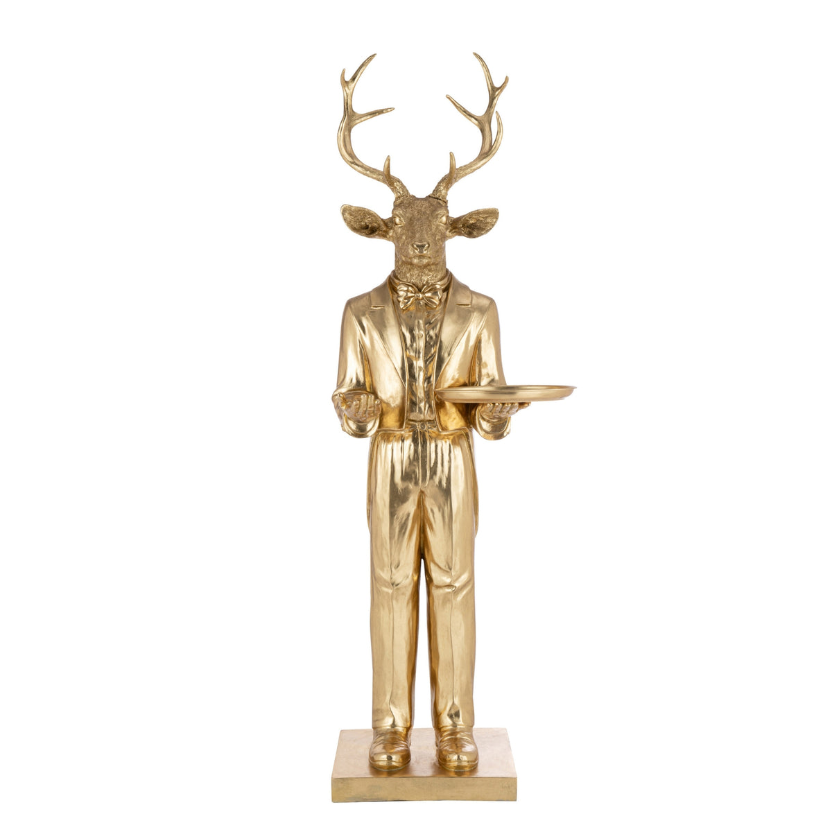Plateau supérieur cerf poly or H194 cm J-Line