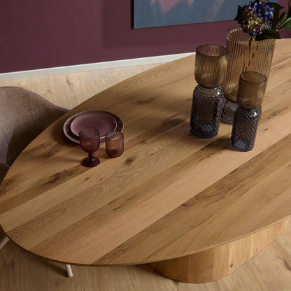 Table à manger Riga Chêne Naturel Ovale 240cm Starfurn