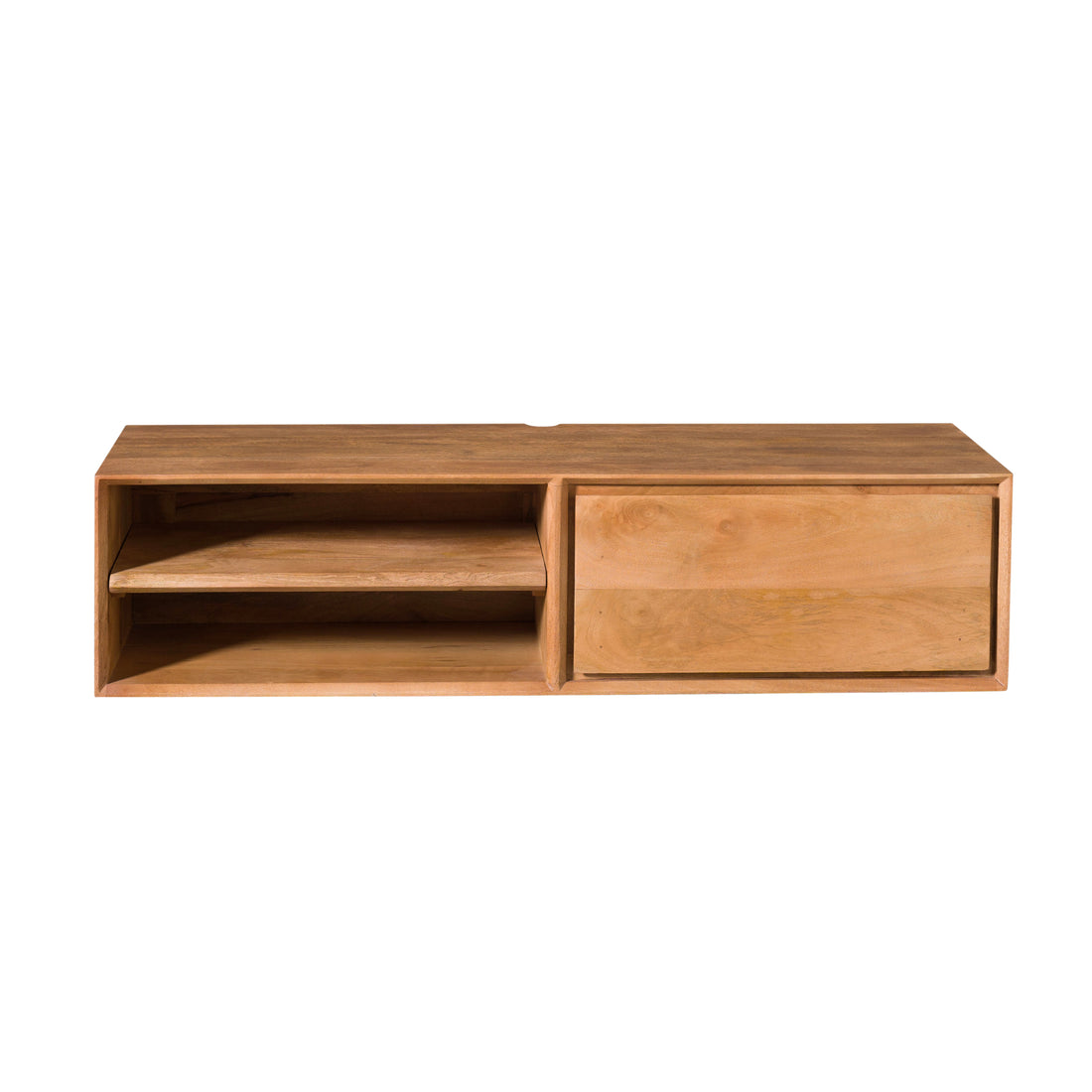 Meuble TV suspendu Ambiance Bois de manguier Naturel 120cm Starfurn