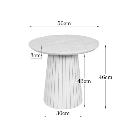 Table basse Solana Bois de manguier Sable 50cm Starfurn